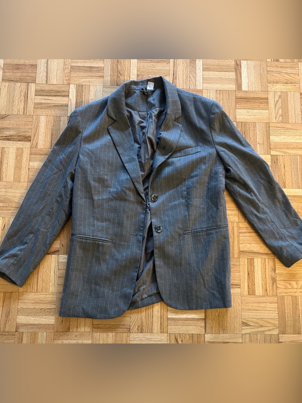 H&M Gray Pinstripe Women's Blazer